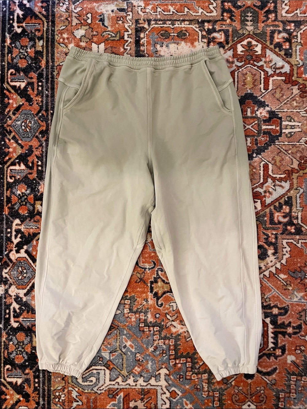 Lululemon LA Super-High-Rise Joggers Sweatpants Green Ombré | Women’s Size 14